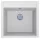 LUNART Aragorn 510 egymedencés gránit mosogató, Pearl White 5999123000057