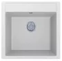 LUNART Aragorn 510 egymedencés gránit mosogató, Pearl White 5999123000057