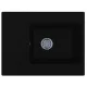 LUNART Aragorn 650 egymedencés gránit mosogató csepptálcával, Black 5999123000064