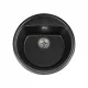LUNART Otis egymedencés gránit mosogató, Black 5999123000187