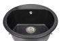 LUNART Otis egymedencés gránit mosogató, Black 5999123000187