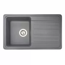   LUNART Ellis egymedencés gránit mosogató csepptálcával, Grey 5999123000354
