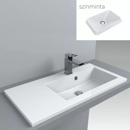 LUNART Liam 800 R mosdó, matt fehér 5999123001252