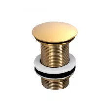   LunArt Click-Clack leeresztő túlfolyó nélküli mosdóhoz, nagy méretű, arany 5999123007414