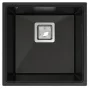 LunArt Basic Bende gránit mosogató 42x42 cm, csapfurat nélkül, golden black 5999123007544