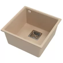   LunArt Basic Bende gránit mosogató 42x42 cm, csapfurat nélkül, beige 5999123007551