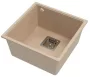 LunArt Basic Bende gránit mosogató 42x42 cm, csapfurat nélkül, beige 5999123007551