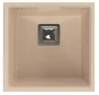 LunArt Basic Bende gránit mosogató 42x42 cm, csapfurat nélkül, beige 5999123007551