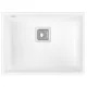 LunArt Basic Soma egymedencés gránit mosogató 55x42 cm, csapfurat nélkül, fehér 5999123007629