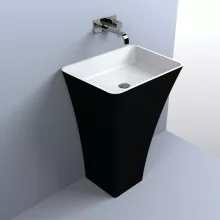   LUNART Adrienne álló mosdó, fényes RAL 9005 - Black 5999123009647