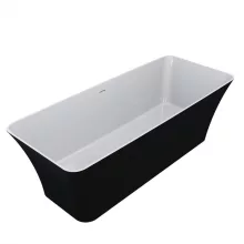 LUNART Adrienne kád, fényes RAL 9005 - Black 5999123009654