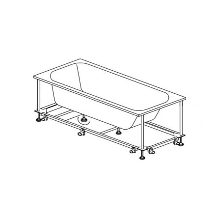 LunArt Atlantic 140 fém tartószerkezet akril kádhoz 5999123010742