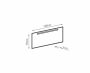LunArt Makeup meleg fehér fényű LED tükör 120x70 cm 5999123012487