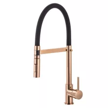   LunArt Gabor konyhai csaptelep, fekete/rose gold 5999123014115