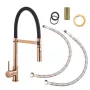 LunArt Gabor konyhai csaptelep, fekete/rose gold 5999123014115