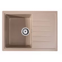   LunArt Basic Judo egymedencés gránit mosogató csepptálcával 68x49,5 cm, beige 5999861632282