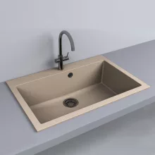   LUNART Noba 760 egymedencés gránit mosogató, Sand 5999861632732