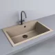 LUNART Noba 760 egymedencés gránit mosogató, Sand 5999861632732