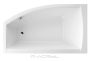 M-Acryl Minima akril kád 160x95 cm, kádlábbal, Jobbos, fehér 12455