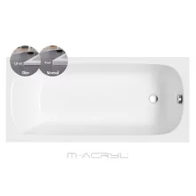   M-Acryl Mira Slim akril kád 170x75 kádlábbal és peremrögzítővel 12486