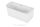 M-Acryl Balance jobbos akril kád 160x75 fehér előlappal, Click-Clack lefolyóval és kádlábbal 12494
