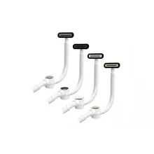   M-Acryl Pro Click-Clack Le- és vízszintes túlfolyó, matt fekete 15246
