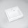 EGYEDI ÁR Marmy Bologna öntött márvány kézmosó 42x36 cm, túlfolyóval, fényes fehér 622904041118
