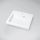 Marmy Imola öntött márvány mosdó 60x50 cm, túlfolyóval, fényes fehér 622919061118