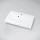 Marmy Serena öntött márvány mosdó 60x35 cm, túlfolyóval, fényes fehér 622938061118