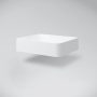 Marmy Kendall öntött márvány mosdótál 45x38 cm, fényes fehér 630101051018