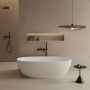 Marmy Saint Tropez szabadon álló kád 170x80 öntött márvány, matt fehér 6 301 58 17 10 30