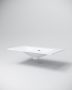 Marmy Crystal beépíthető öntött márvány mosdó 80x46, fényes fehér 807719081110