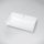 Marmy Bellagio öntött márvány mosdó 80x46 cm, túlfolyóval, fényes fehér 807741081110