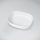Marmy Candy öntött márvány mosdó 48x38 cm, túlfolyó nélkül, matt fehér 808010051011