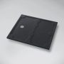Marmy Basalto 70x90 zuhanytálca Cavalli Black 808108709054 +ajándék szifon
