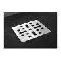 Marmy Basalto 80x80 zuhanytálca Cavalli Black 808112808054 +ajándék szifon