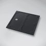 Marmy Basalto 90x90 zuhanytálca Cavalli Black 808113909054 +ajándék szifon