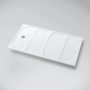 Marmy Basalto 70x140 zuhanytálca Prada White 808114701450 +ajándék szifon