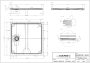 Marmy Dolomite Pro 100x100 zuhanytálca Valentino Grey 808230101053 +ajándék szifon