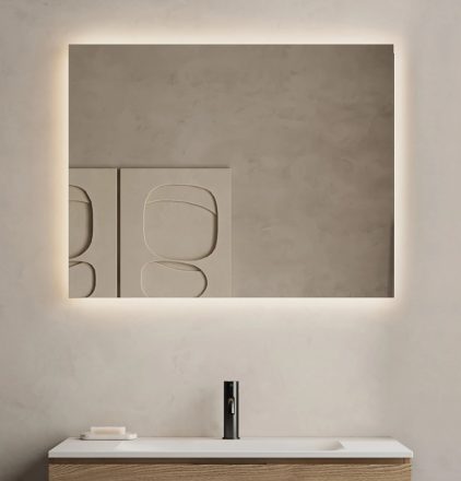 Marmy SECRET tükör 90x80 cm (LED 6000k, körbe hangulatvilágítás) 90 11 23 90 80 01