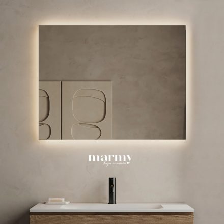 Marmy szögletes tükör 100x70 cm, LED világítással körbe (Code bútorokhoz) 903001107001