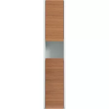   Pino Art Venus 160 függesztett ceruzaszekrény polcokkal és szennyeskosárral, tölgy/magasfényű fehér 0612H