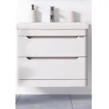   Pino Art Soft 65 két fiókos függesztett alsószekrény kerámia mosdóval, selyemfényű fehér 0840/13065