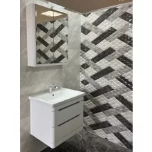   Pino Art Soft 80 két fiókos függesztett alsószekrény kerámia mosdóval, selyemfényű fehér 0845/13080