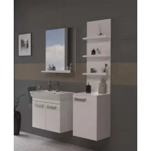 Pino Art NEON 60 Fürdőszobai tükör fehér polccal 975