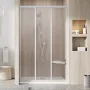 Ravak Supernova ASDP3-110 zuhanyajtó Grape üveg, szatén kerettel 00VD0UR2ZG