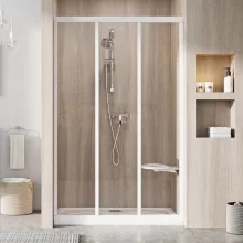   Ravak Supernova ASDP3-130 zuhanyajtó Transparent üveg, fehér kerettel 00VJ01R2Z1