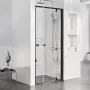 Ravak Pivot PDOP1-80 zuhanyajtó (fekete-Transparent) 03G40300Z1