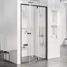   Ravak Pivot PDOP2-110 zuhanyajtó (fekete-Transparent) 03GD0300Z1