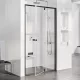 Ravak Pivot PDOP2-110 zuhanyajtó (fekete-Transparent) 03GD0300Z1